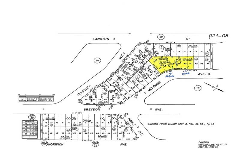 6 Lots, 2 Apn's, 2 CCSD water positions.