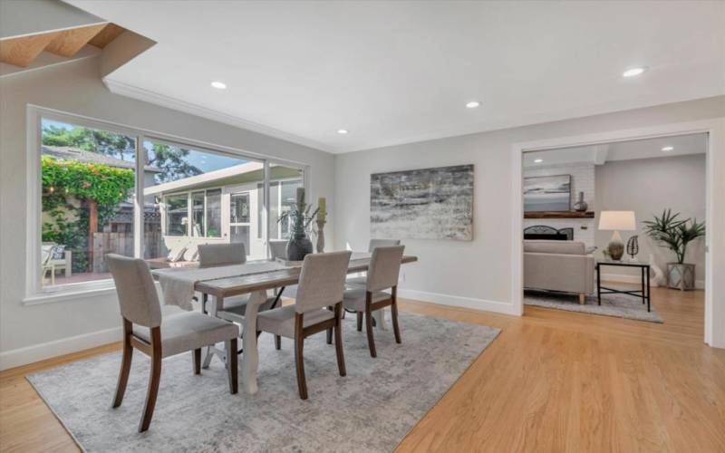 Great space for formal dining or another living space. Or, turn that window into a cantina door!