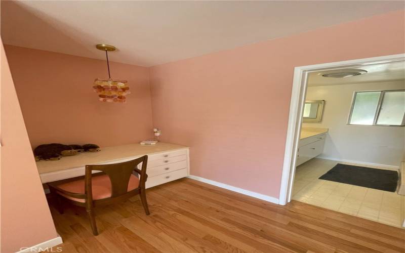 Primary bedroom vanity area