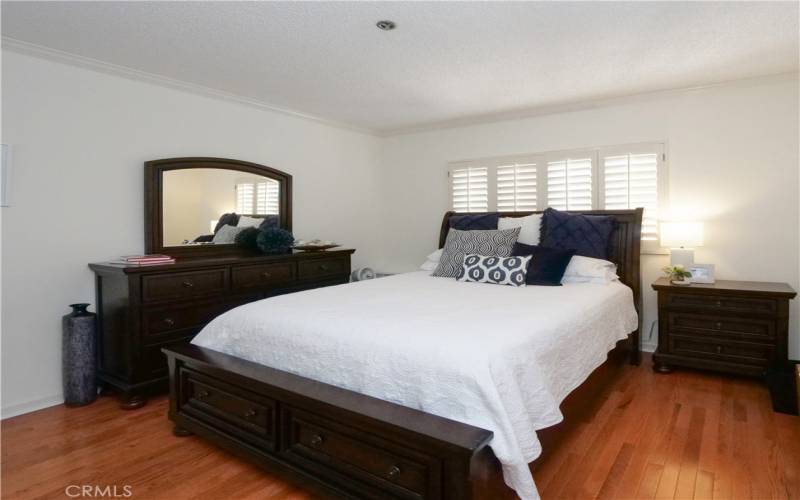 Guest Bedroom with Plantation Shutters