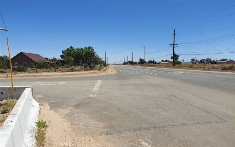 view to the east of Phelan Rd