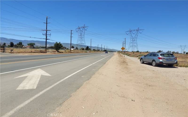 view to the west of Phelan Rd.