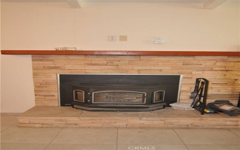 Wood burning fireplace insert, very efficient