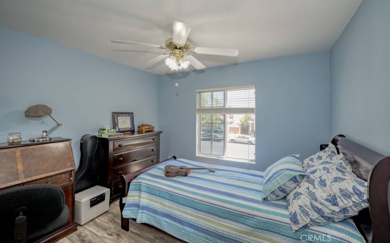 Bedroom number for in saugus california home for sale located upstairs opposite the other three bedrooms.