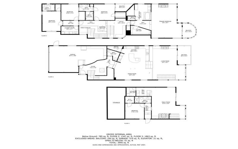 All Level Floor Plan *w/very large lower-level storage space