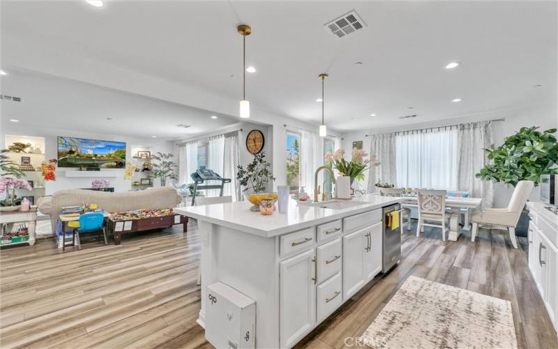 Kitchen and Family room