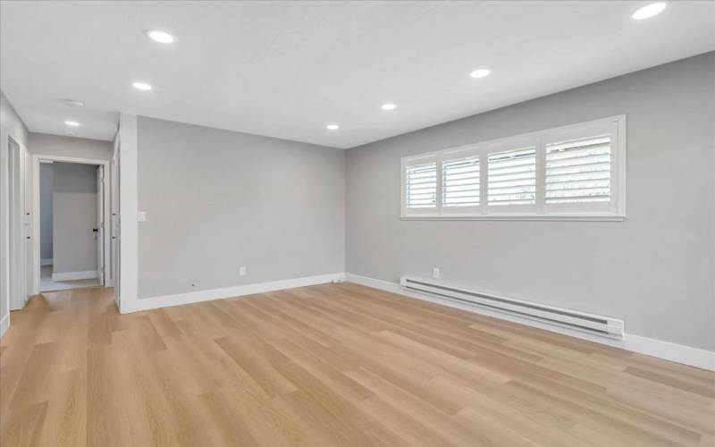 Updated floors, lighting and baseboards