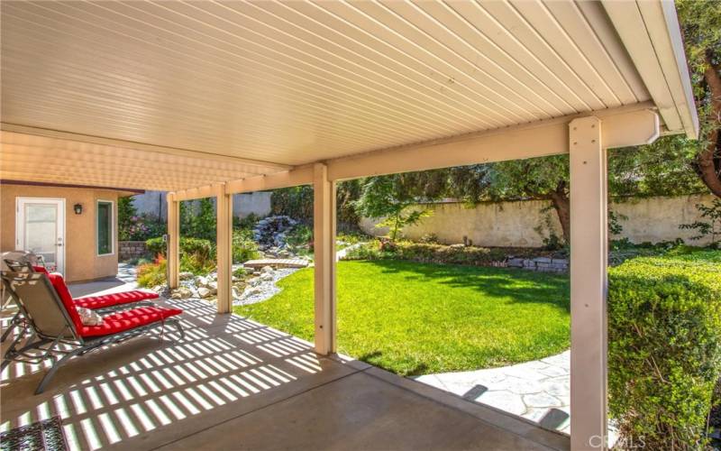 Covered patio- outside view