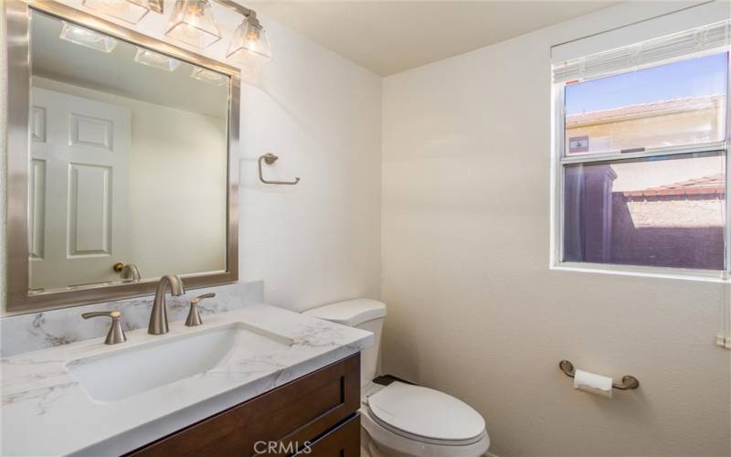 Renovated downstairs guest bathroom