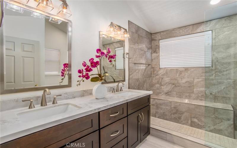 Master bathroom, completely remodeled