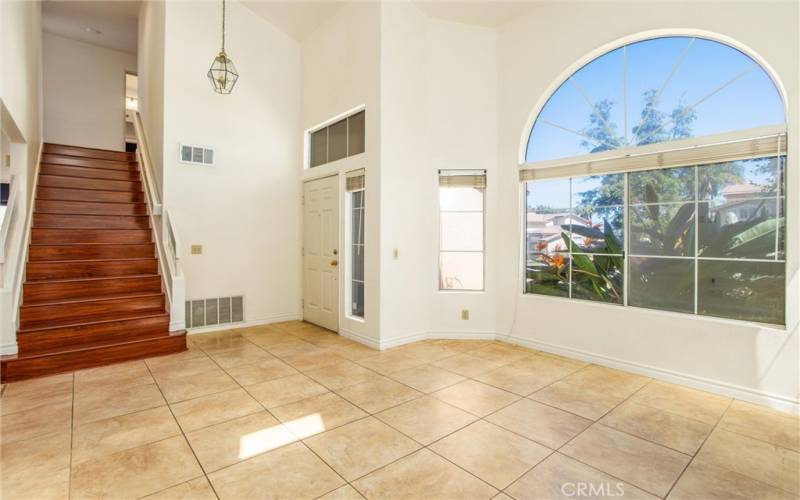 Living room and stairs