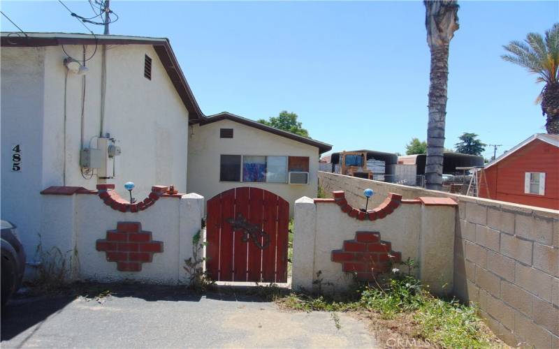 Front entrance gate