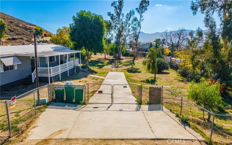 Cement driveway