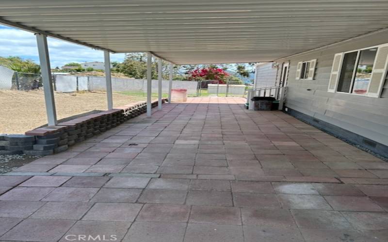 back patio looking south