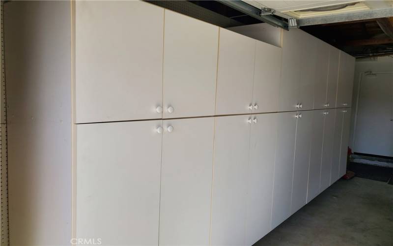 cabinets left side in garage