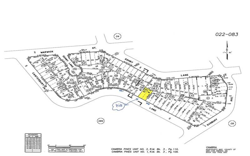 Oversize double lot w/water meter