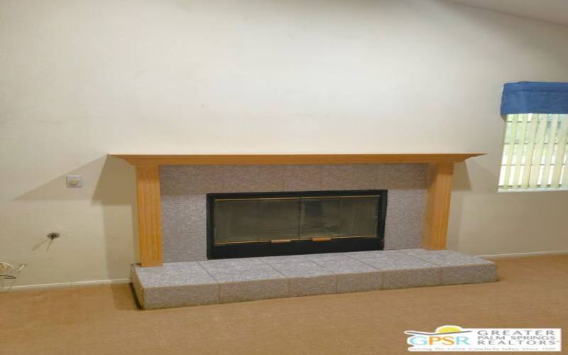 Beautiful Mantled Fireplace