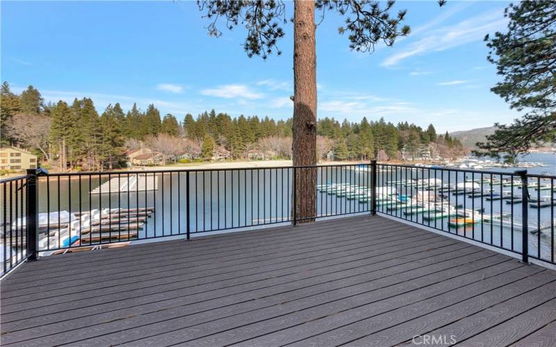 Deck off of kitchen and main floor living area--what a view!