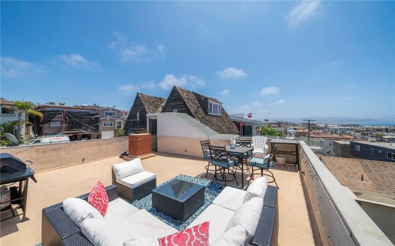 Expansive roof-top deck.