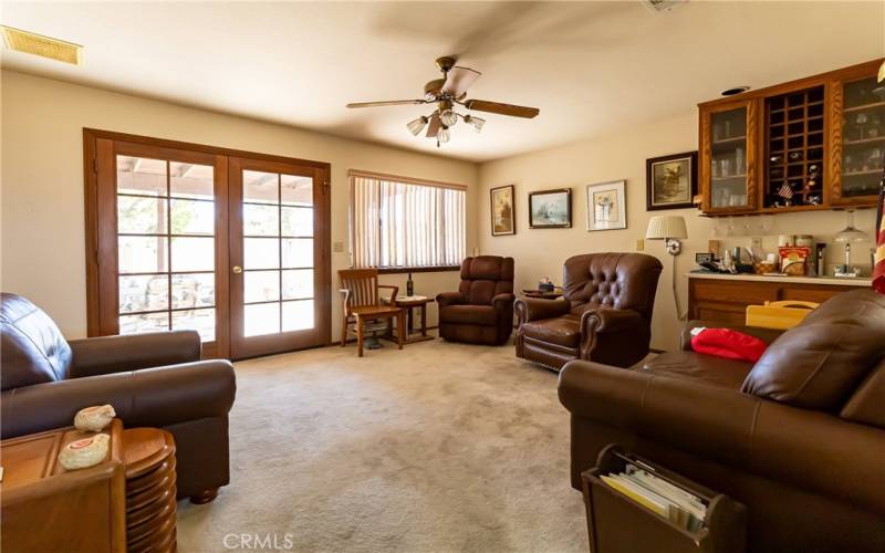 The family room or den, could be used as a studio. Consider all the possibilities.
