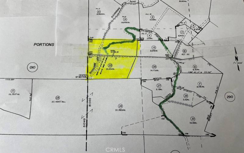 APN map of the Subject property (24.2 acres)