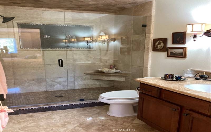 Primary bath with walk in shower