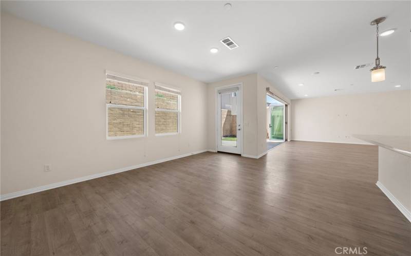 dining area next to kitchen