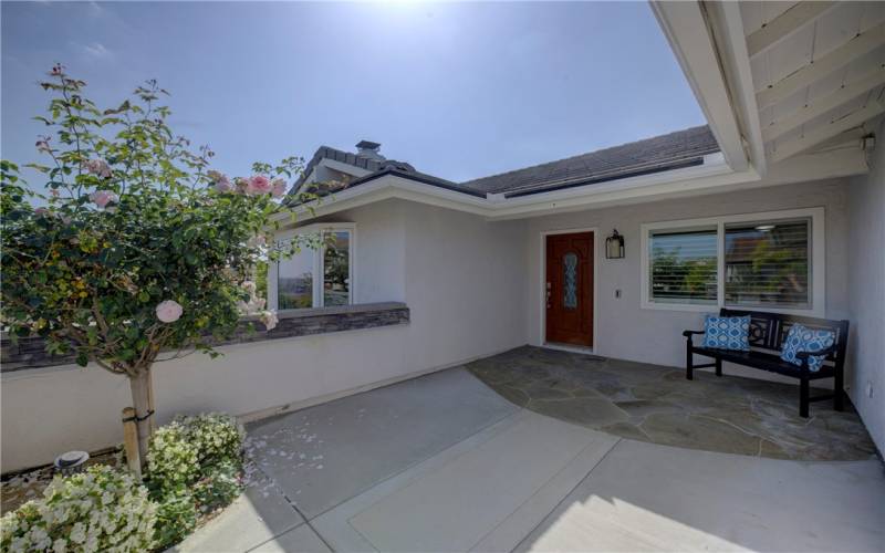 Gated entry to your spacious front patio.