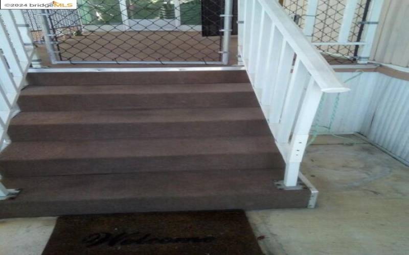 Front deck stairs