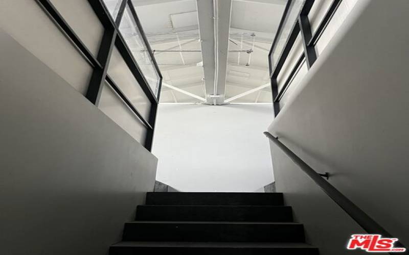 Stairway to loft areas