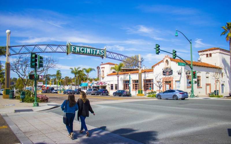 Only 1.5 miles to Main Street Encinitas - sidewalks and bike lanes all along the way