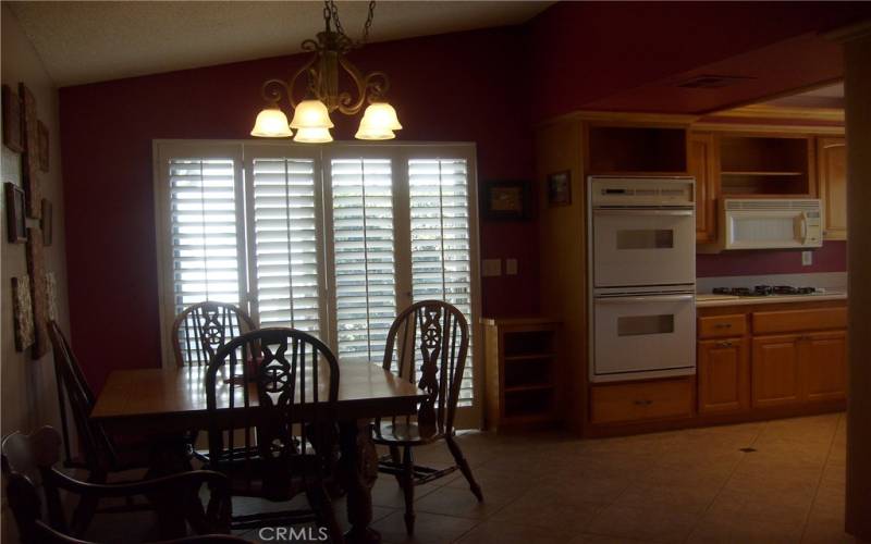 Dining and Kitchen, Side Patio Door