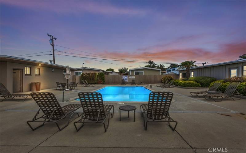 Twilight Photo of Swimming Pool