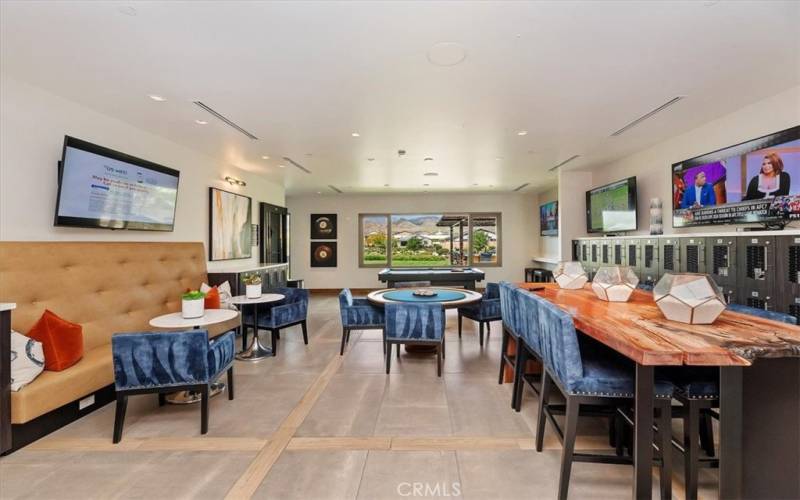 Clubhouse eating area