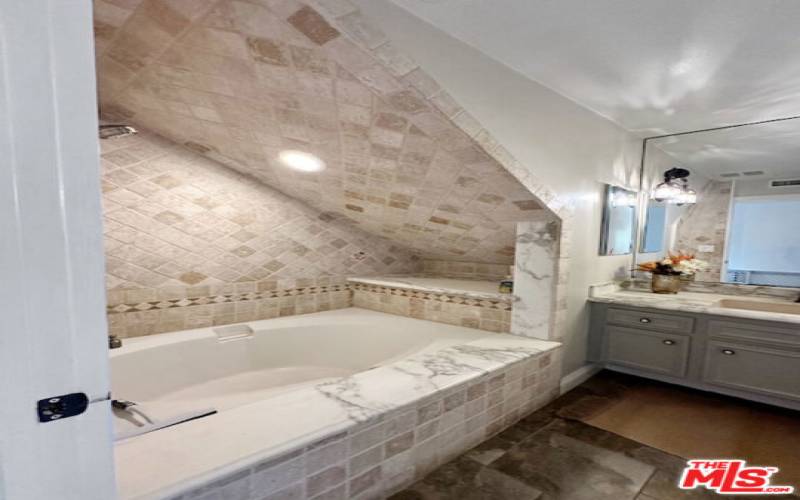 downstairs bathroom - soaking tub/shower