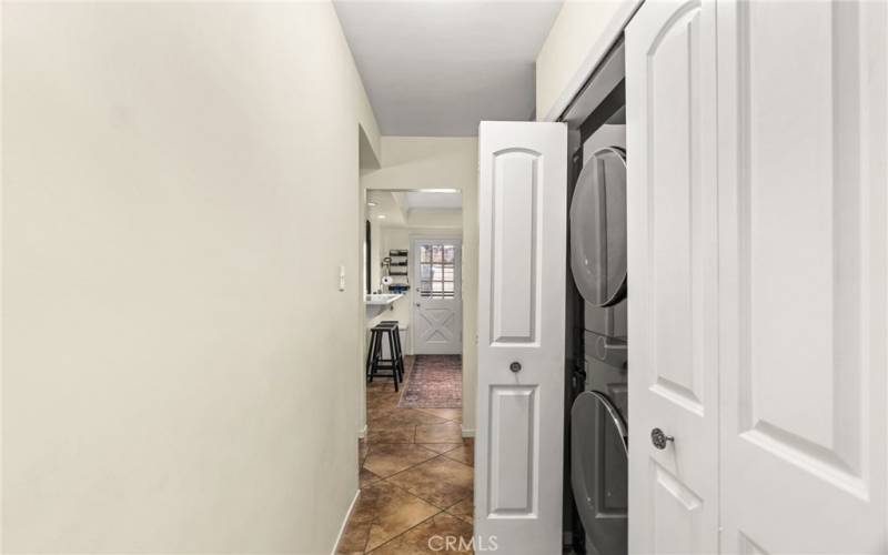 downstairs laundry closet- appliances can convey