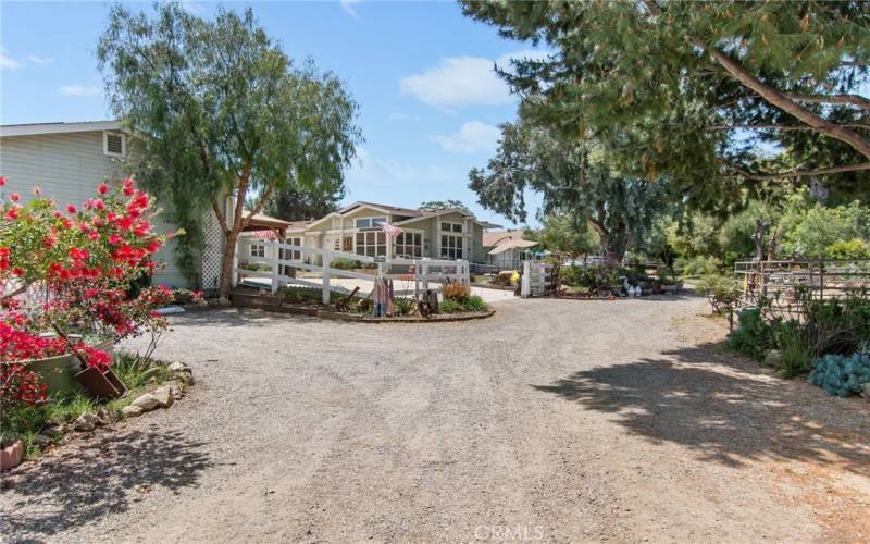 main driveway upon entering