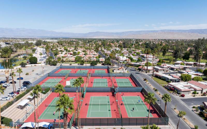Arial of Tennis Courts
