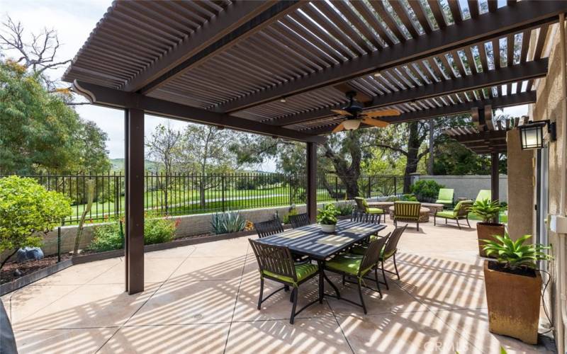 Private oasis backyard with beautiful view of the 9th fairway at Tijeras Creek Golf Course!