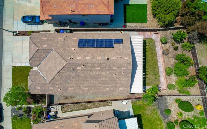 Aeriel View of Roof / Solar