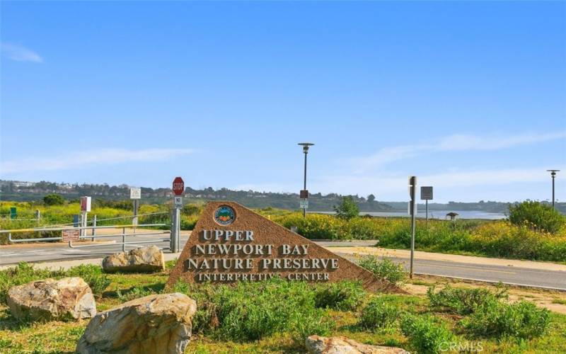 Short walk to Upper Newport Bay Nature Preserve