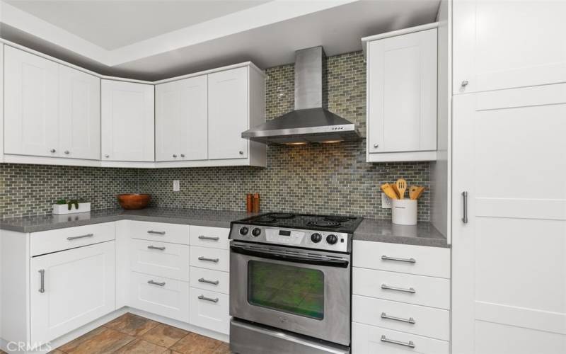 Ample storage with soft close shaker style cabinets