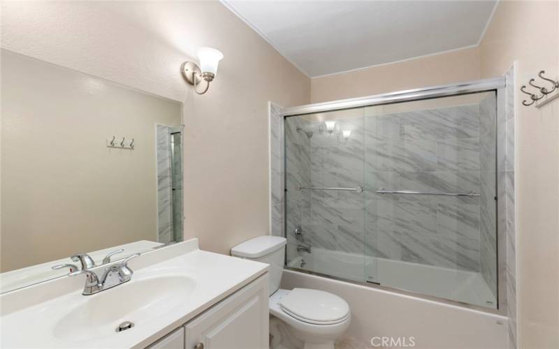 Light and bright, beautifully updated bathroom with water saving toilet...*Pictures are from previous listing.