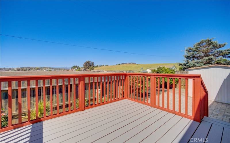 Deck outside primary bedroom