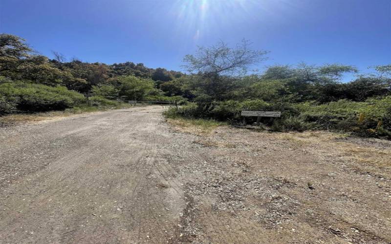 Entrance to Property @ corner of Pauma Heights