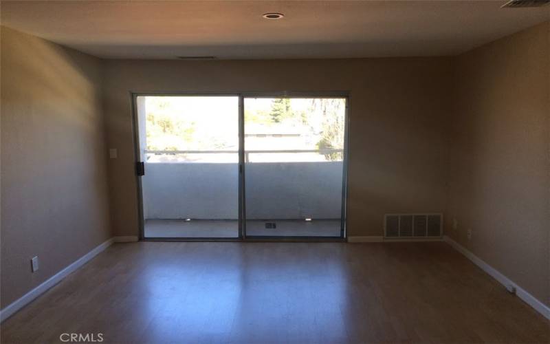 Living room and balcony