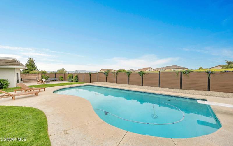 Sparkling pool & views