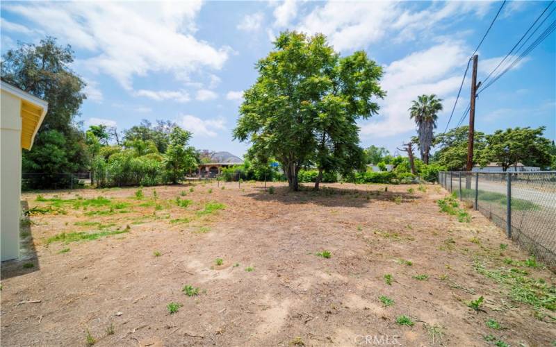 Backyard has so much room to enjoy!