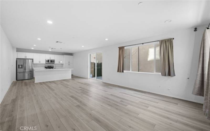 Living Room Open to Kitchen