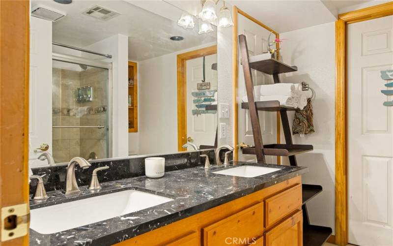 3rd floor full bathroom with custom tile